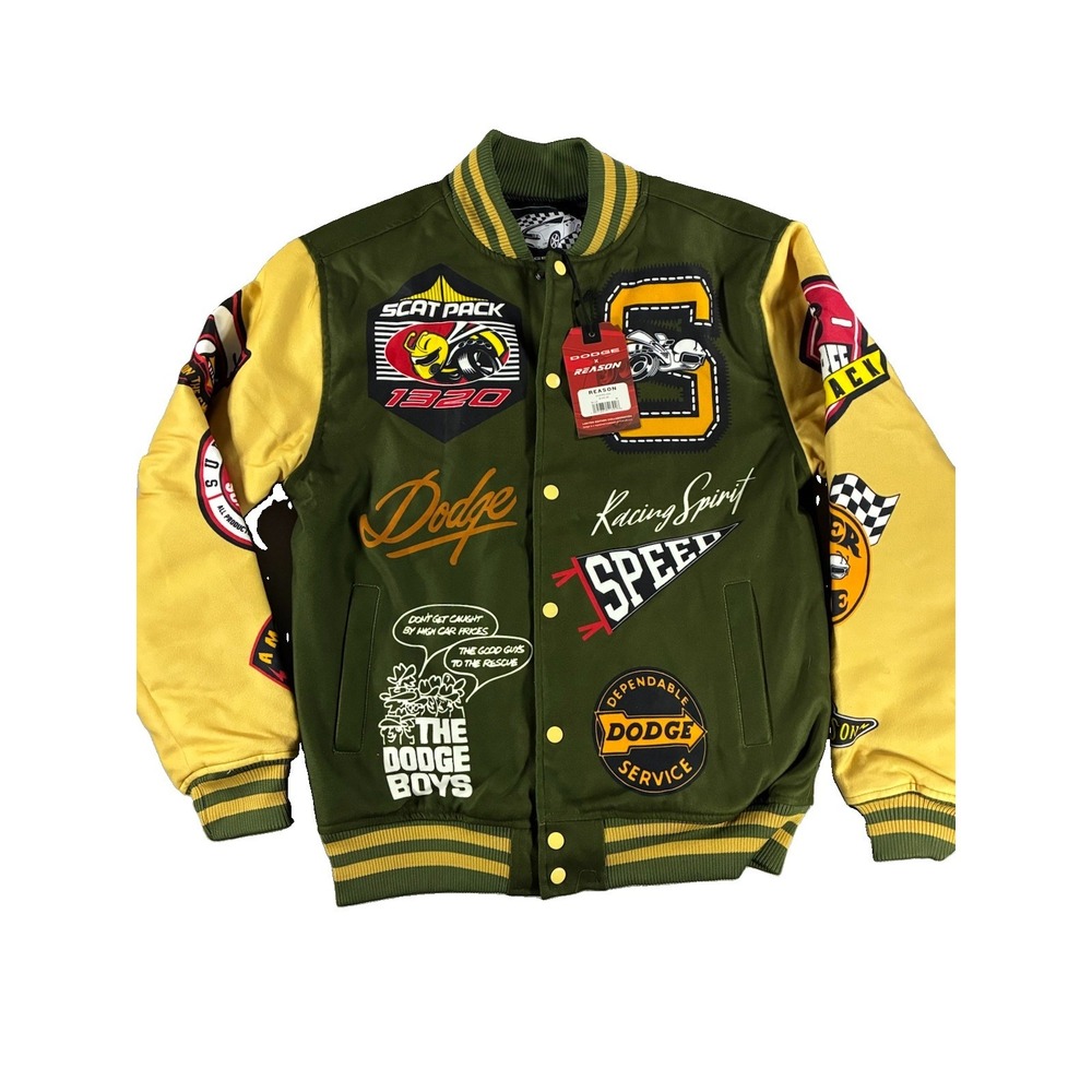 NWT Reason Scat Pack/Super Bee Varsity Jacket. Men's Size Medium